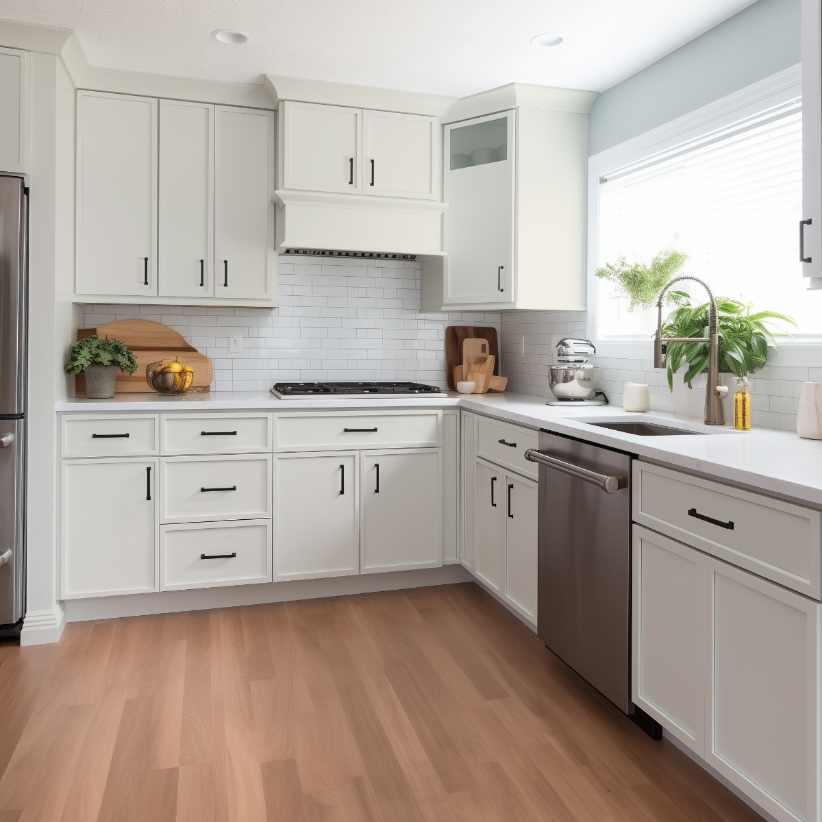 Shaker White Cabinets in Georgia | B2B Cabinet